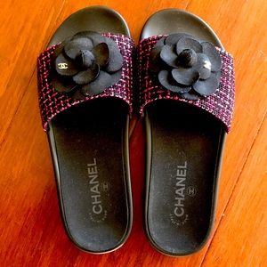 CHANEL Flip Flop Slippers Flat Sandals